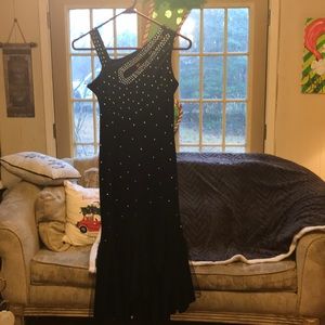 Black with diamonds ballroom dress